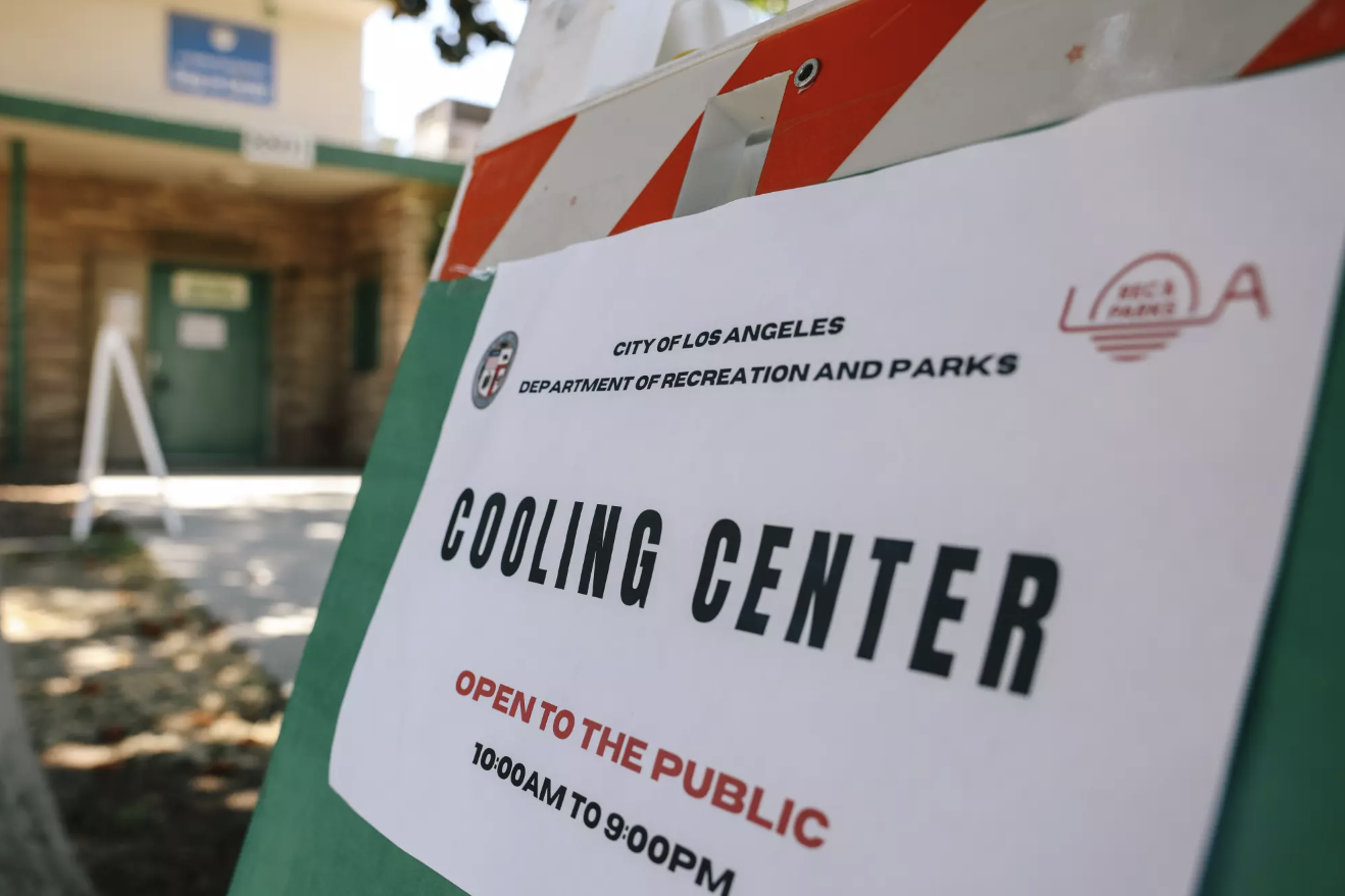 cooling center sign